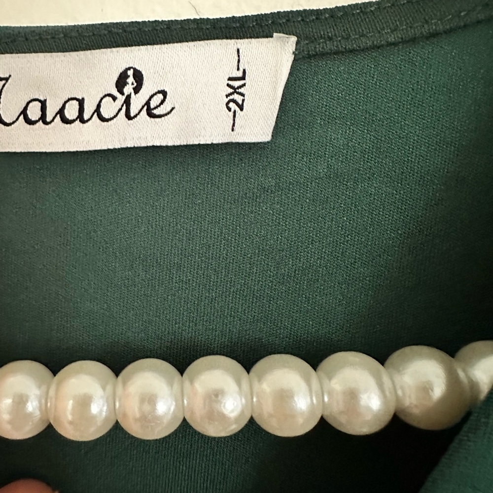 NEW| Maternity Swiss Dot Chiffon Sleeves Fitted Dress - Picture 9 of 10
